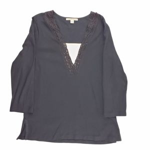 Carolyn Taylor vintage vneck w/insert tee XL